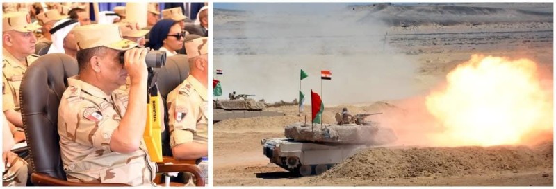 وزير الدفاع والإنتاج الحربى يشهد تنفيذ المرحلة الرئيسية للمشروع التكتيكى