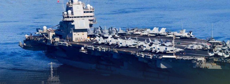 حاملة الطائرات الأميركية جيرالد فورد تغادر الشرق الأوسط بعد انتشار قياسي وتعود إلى الولايات المتحدة خلال أيام