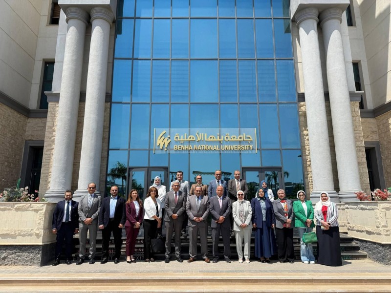 رئيس جامعة بنها الأهلية يستقبل وفدا من كلية التعليم المستمر بالجامعة الأمريكية لبحث سبل التعاون