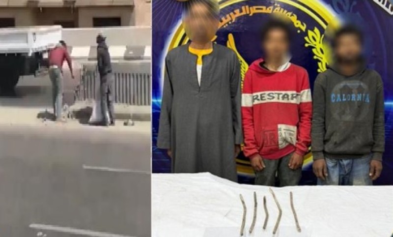 سقطوا في قبضة ”الرصد الرقمي”.. أمن القليوبية يضبط لصوص الحواجز الخرسانية بالطريق الدائري