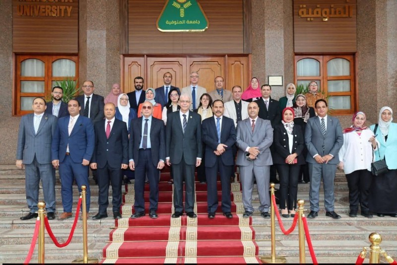 رئيس جامعة المنوفية يستقبل وفد هيئة الجودة للإعتماد  المؤسسي والبرامجي « لكليتي التربية النوعية والعلوم الصحية التطبيقية»