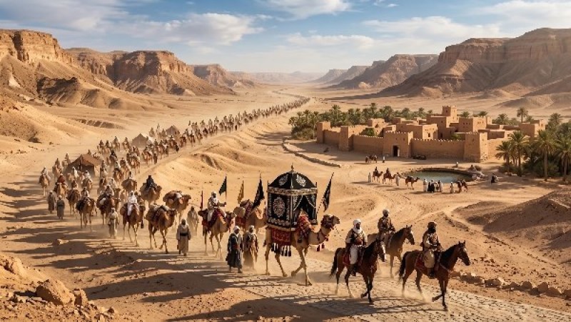 من القاهرة إلى مكة.. تفاصيل رحلة المحمل الشريف وأسرار صناعة كسوة الكعبة