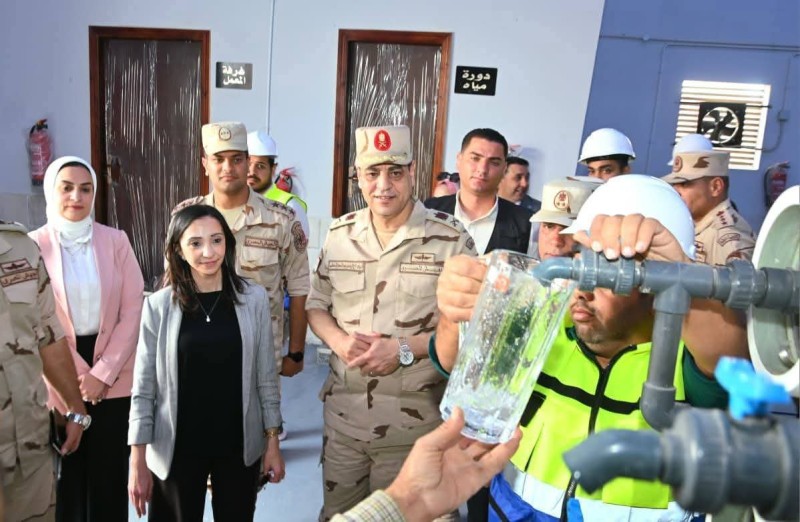 محافظ البحيرة تفتتح محطة تحلية مياه الآبار بقرية الحمراء بوادى النطرون