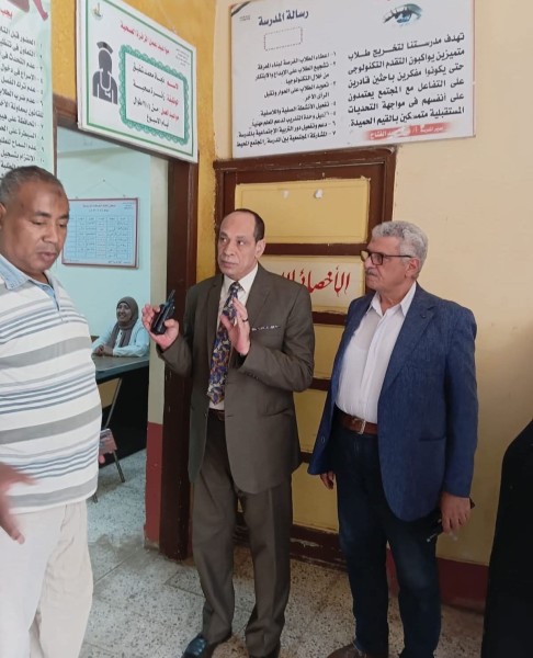 متابعة ميدانية لإمتحانات النقل بمدارس طوخ بالقليوبية