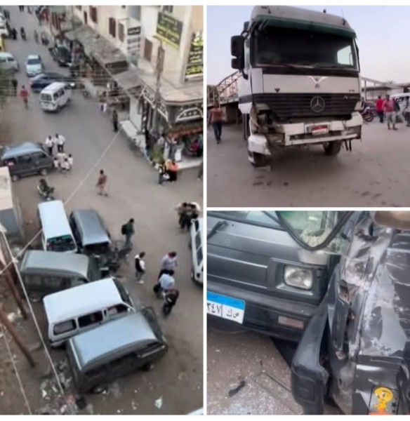 ضبط قائد السيارة النقل الثقيل “التريلا” المتسبب في حادث تصادم الحرس الوطنى ببنها