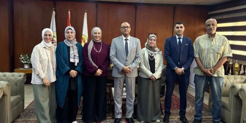 وفد الجودة فى رحاب كلية علوم الرياضة بجامعة مدينة السادات