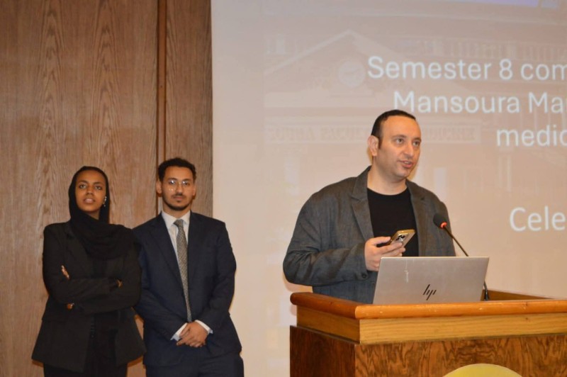 فاعلية احتفالية النشاط المجتمعي لطلاب الفرقة الرابعة بطب مانشيستر بكلية الطب جامعة المنصورة