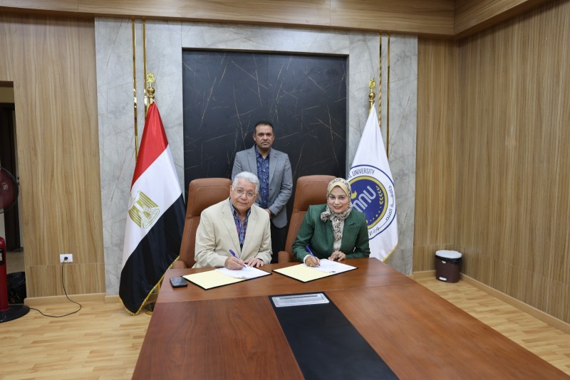 جامعة المنصورة الأهلية توقع بروتوكول تعاون مع مؤسسة الأستاذ الدكتور جمال شيحة لدعم التدريب والتنمية المستدامة