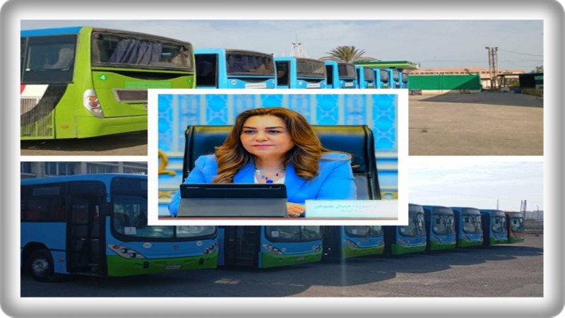 وزيرة التنمية المحلية والبيئة تتابع الموقف التنفيذي لتحويل 2262 أتوبيس نقل عام للعمل بالغاز الطبيعي بالقاهرة والإسكندرية