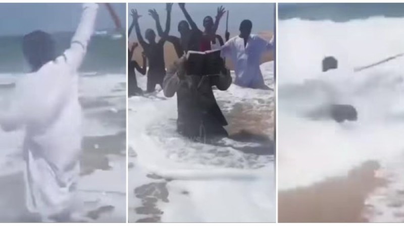 كان هيغرق هو وأنصاره.. شخص يدعي أنه سيشق البحر بعصاه والنتيجة صادمة