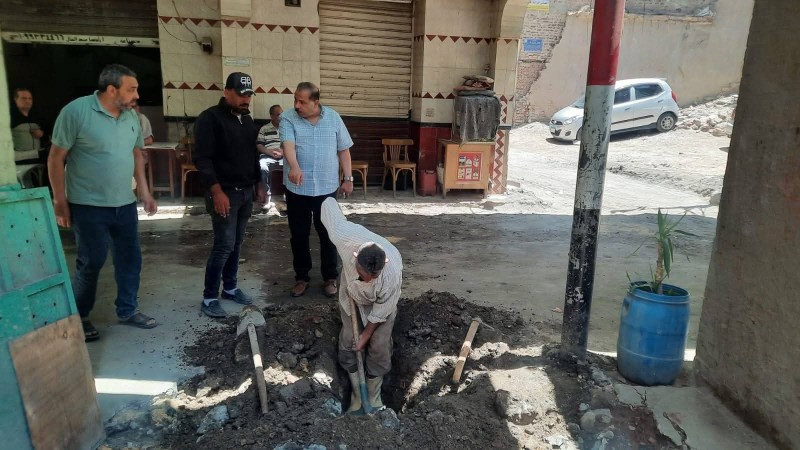 مياه دمياط: متابعة ميدانية لأعمال ربط الخطوط الجديدة بالشبكة القائمة