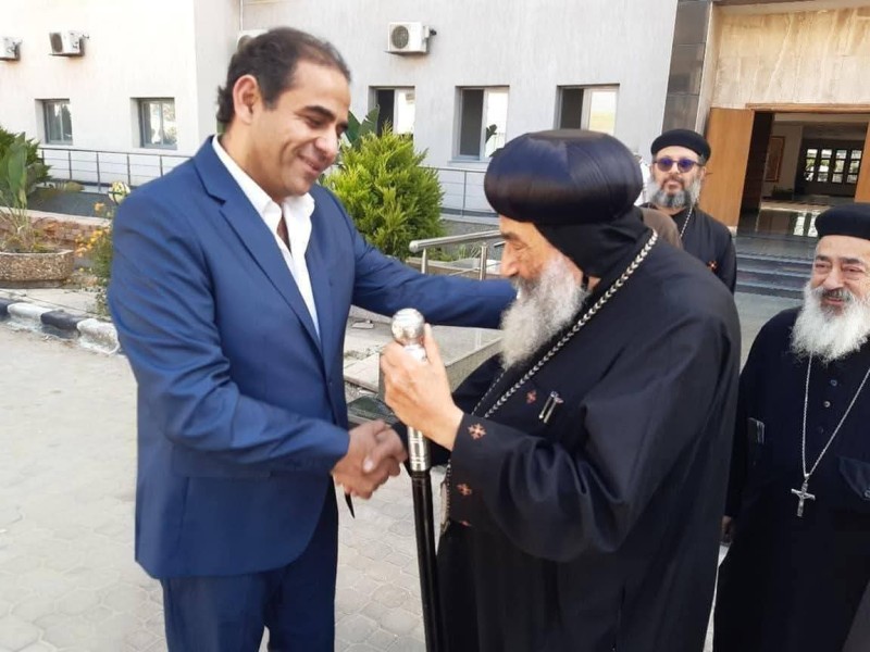 رئيس جامعة بورسعيد يستقبل الأنبا تادرس للتهنئة بعيد الأضحى المبارك