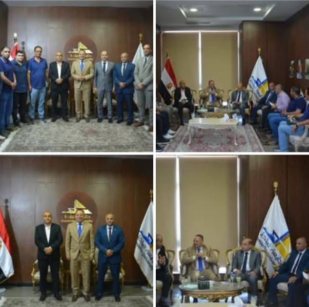 رئيس جامعة دمياط يستقبل ممثلي الهيئة القومية للبريد المصري لبحث سبل التعاون المشترك
