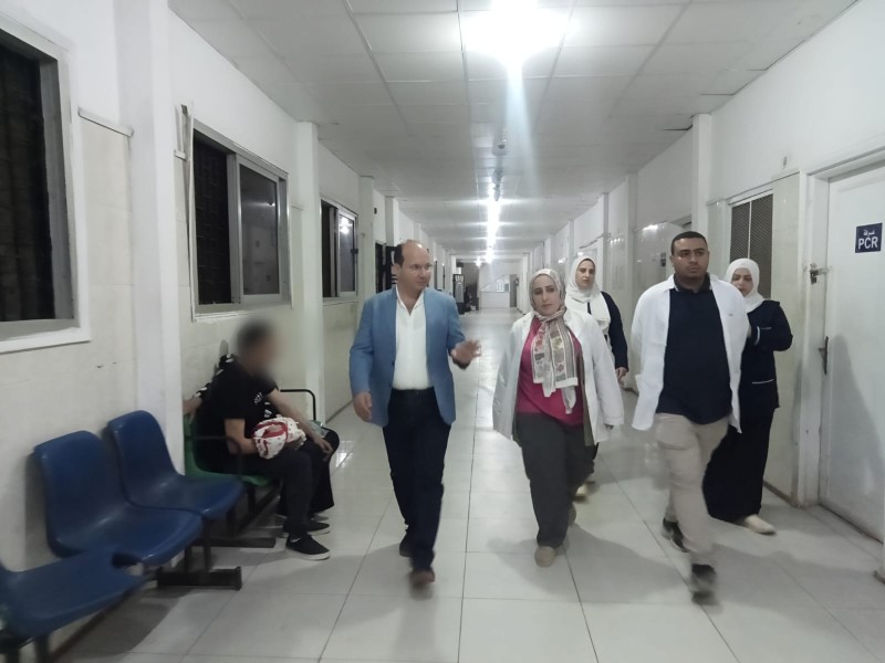 ”الجزار” نفذ جولة مسائية بمستشفى طلخا المركزي
