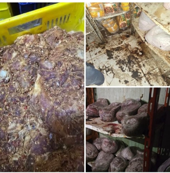 ”هو احنا بناكل ايه؟” .. ضبط ربع طن لحوم وشاورما فاسدة داخل مخازن مطاعم في بنها