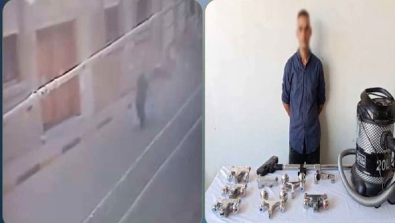 حنفيات المياه ومكنسة.. القبض على لص سرق مسجدا في المنوفية