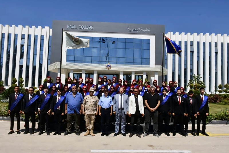 تفاصيل الزيارة الميدانية التي نظمتها جامعة المنصورة لطلابها إلى الكلية البحرية بالإسكندرية