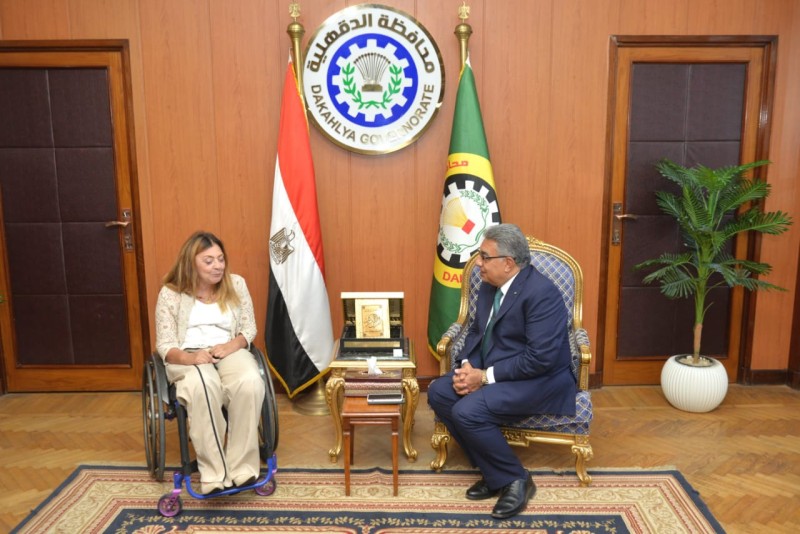 محافظ الدقهلية يستقبل المشرف العام على القومي للأشخاص ذوي الإعاقة