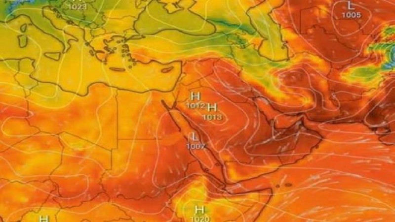 الأرصاد تحذر من منخفض الهند الموسمي وارتفاع الأمواج على شواطئ البحر المتوسط