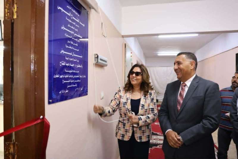 وزيرة التنمية المحلية والبيئة ومحافظ القليوبية يفتتحان المركز التكنولوجي الجديد بالوحدة المحلية بمركز طوخ