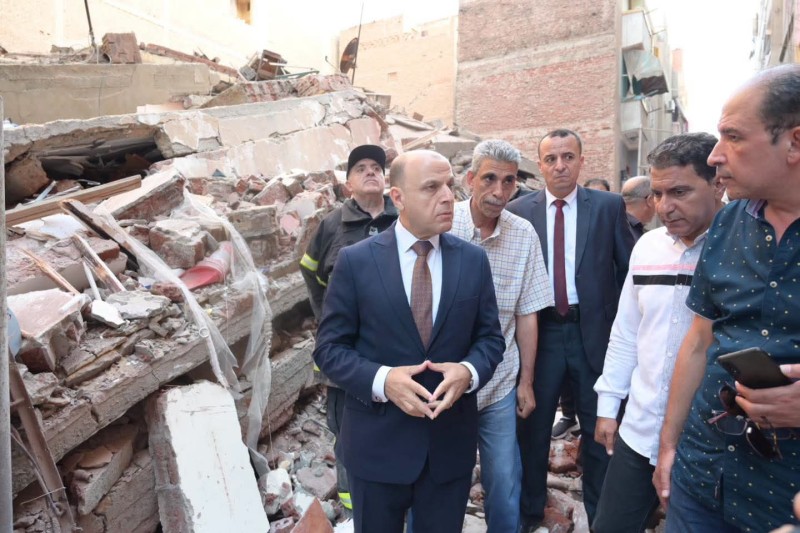 التفاصيل الكاملة مستجدات حادث انهيار عقار بمدينة زفتى بالغربية