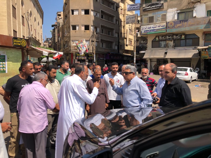 محافظ الدقهلية في جولة ميدانية صباحية بالمنصورة
