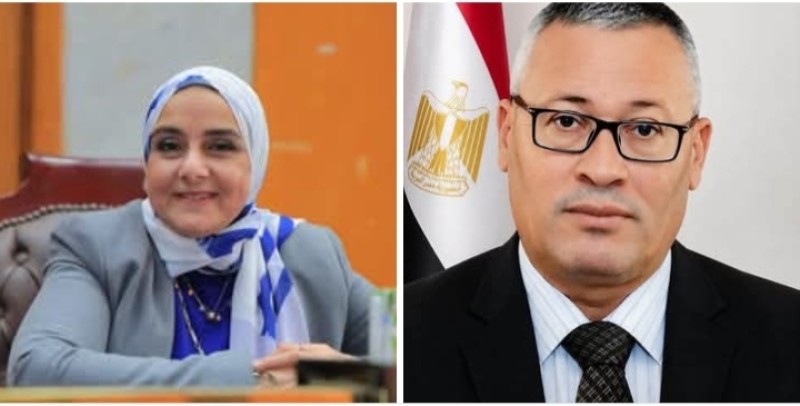 نائب رئيس جامعة المنوفية للدراسات العليا والبحوث تهنئ الدكتور منصور محمد بتكليفه بالإشراف على قطاع خدمة المجتمع وتنمية البيئة