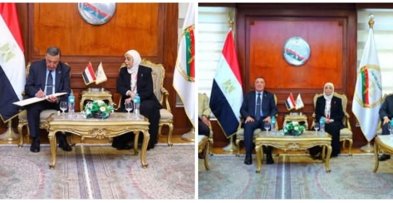 رئيس المحكمة الدستورية العليا يزور رئيسة هيئة النيابة الإدارية لتهنئتها بتولي مهام منصبها