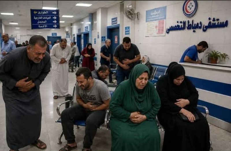حالة من الإصابة بقئ واسهال بين ١١ شخص بينهما نائبة برلمانية