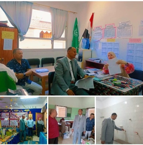 تعليم الدقهلية: عبد الشافي يستأنف متابعة مدارس إدارة نبروه استعداداً لاستقبال العام الدراسي الجديد
