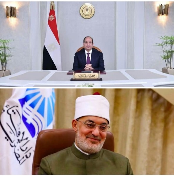 مفتي الجمهورية يغادر المستشفى بعد نجاح قسطرة بالقلب ويوجه الشكر للرئيس السيسي