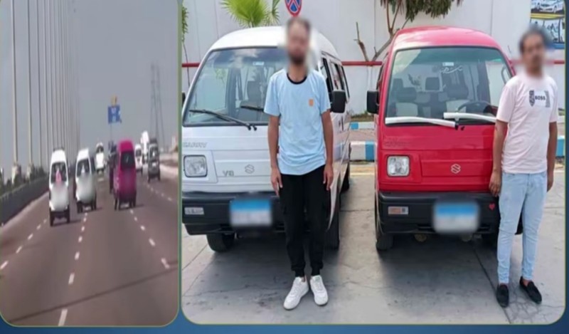 ضبط قائدي سيارتين يؤديان حركات استعراضية خطيرة بالإسكندرية