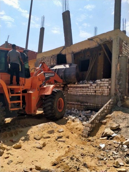 إزالات فورية في بني سويف الجديدة ورفع راية التصدي لمخالفات البناء