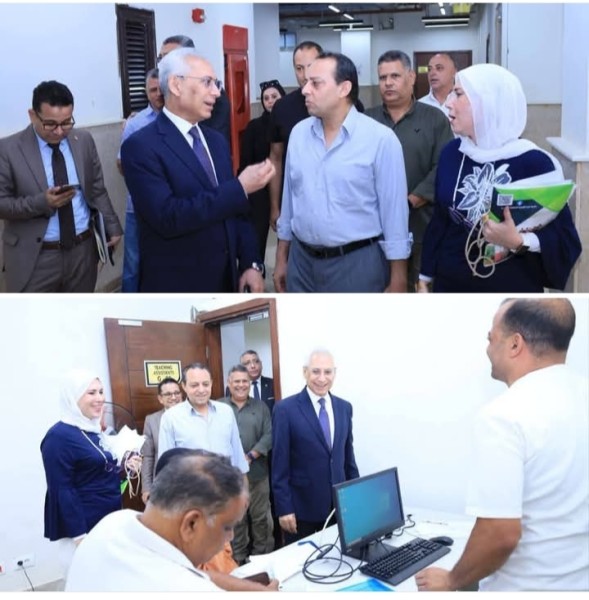 رئيس جامعة المنيا الأهلية يتابع انتظام إجراءات استلام أوراق المقبولين بالمرحلة الأولى
