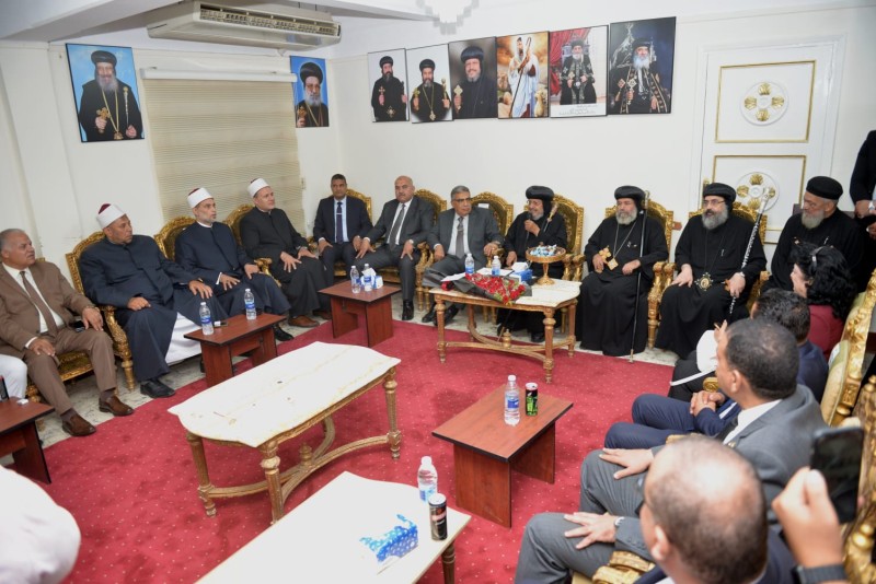 محافظ الدقهلية ومدير الأمن شهدا الاحتفال بذكرى مولد الشهيد مارجرجس بميت دمسيس