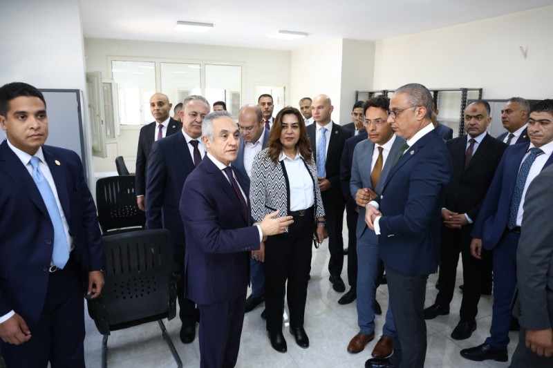 وزيرا العدل والتنمية المحلية والبيئة يشهدان بدء تشغيل فرع توثيق «الودي» بالصف ضمن مبادرة«حياة كريمة» بالتزامن مع  5 فروع جديدة بالمحافظات