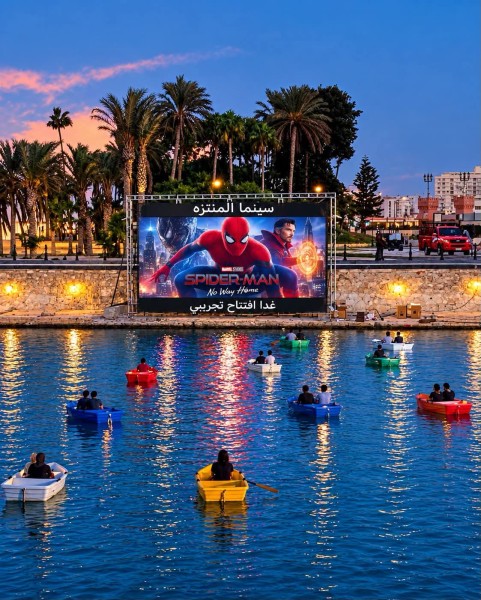 «سينما داخل البحر » يا اسكندرية بتعمليها إزاي ؟!!!