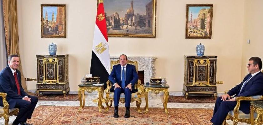 رسائل حاسمة من السيسي لمدير CIA بشأن أزمات الشرق الأوسط وحرية الملاحة