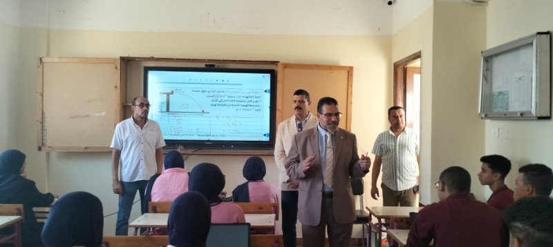 بسيوني يتابع انتظام العملية التعليمية بمدارس إداراة شربين التعليمية