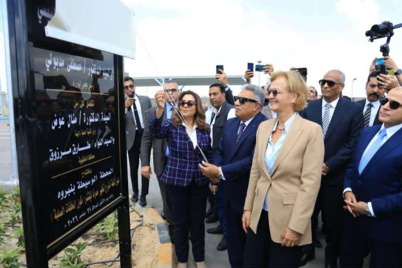 وزيرة التنمية المحلية والبيئة ومحافظو الدقهلية والغربية وكفر الشيخ يفتتحون محطتي المخلفات بنبروه ونشيل