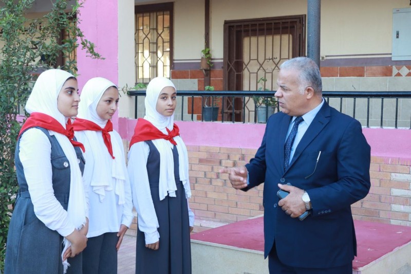 متابعة وكيل الوزارة إنتظام العملية التعليمية بإدارة أجا التعليمية بالدقهلية