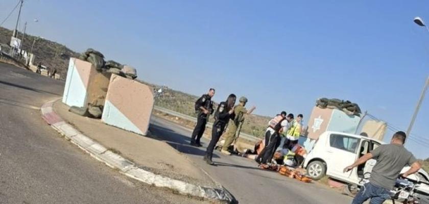 إصابة شرطي إسرائيلي بجروح خطيرة في عملية دهس قرب حاجز مكابيم غرب رام الله
