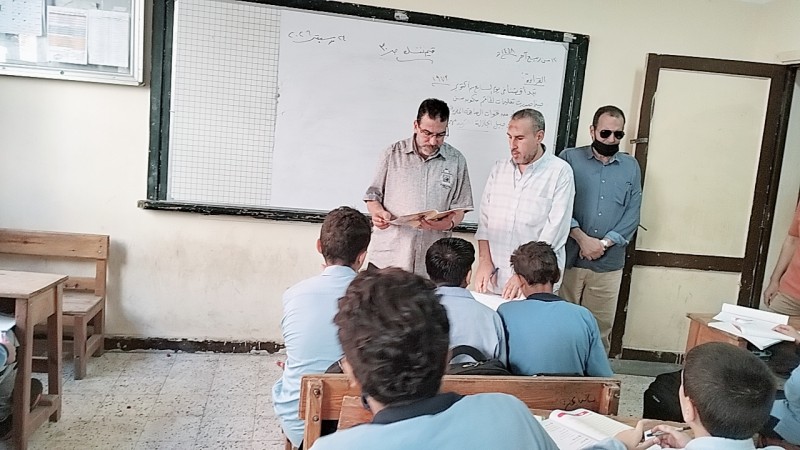 ”بسيوني” يتابع انتظام الدراسة ومستوى الأداء بعدد من مدارس إدارة شرق المنصورة التعليمية