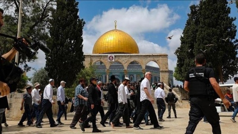 إغلاق باب المغاربة بعد اقتحام 1200 مستوطن للمسجد الأقصى