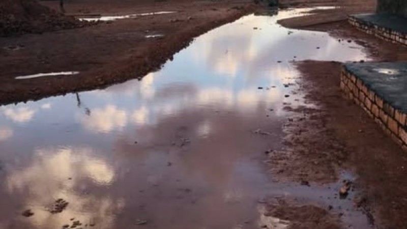 أمطار غزيرة تضرب مدينتى برانى والنجيلة في مطروح