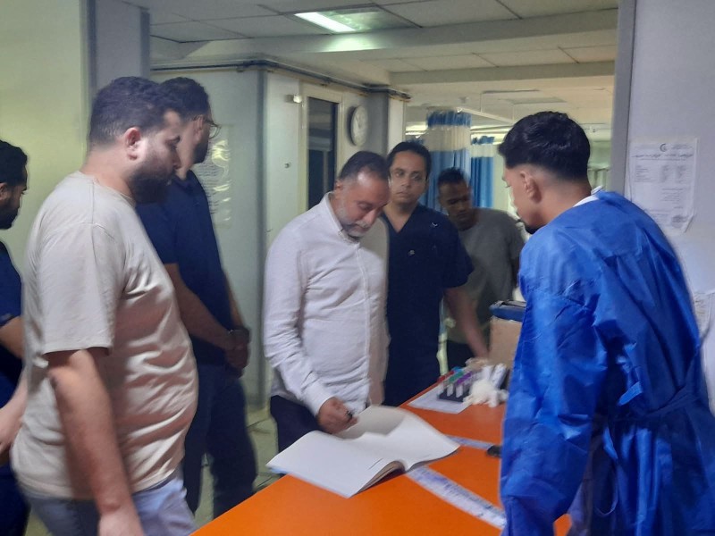 وكيل صحة شمال سيناء تفقد مستشفى العريش العام في الثانية بعد منتصف الليل