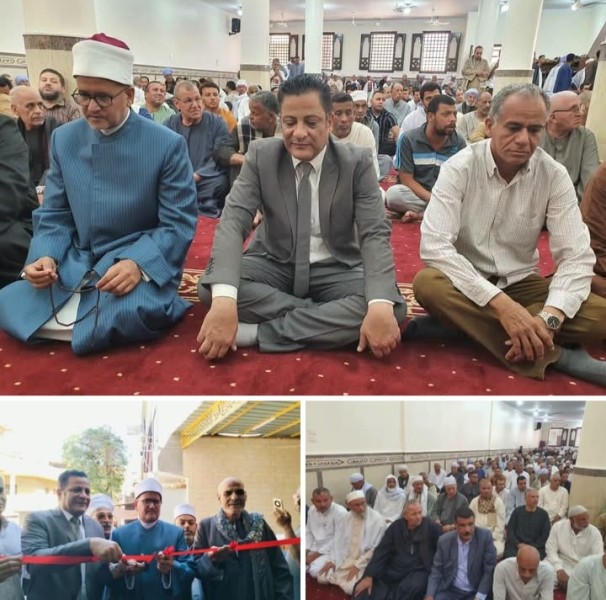 محافظ سوهاج أناب عنه رئيس المركز لافتتاح مسجد { الشيخ خضر } بقرية الطليحات