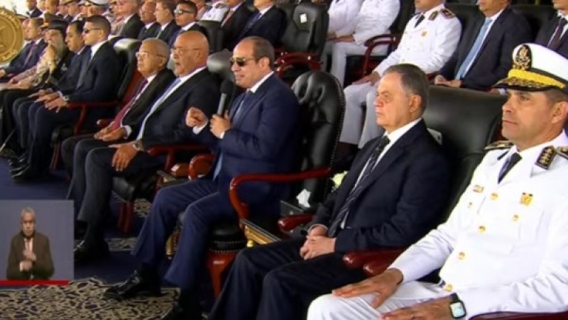 السيسي: الشرطة والقوات المسلحة جناحا الأمن القومي واستقرار الدولة