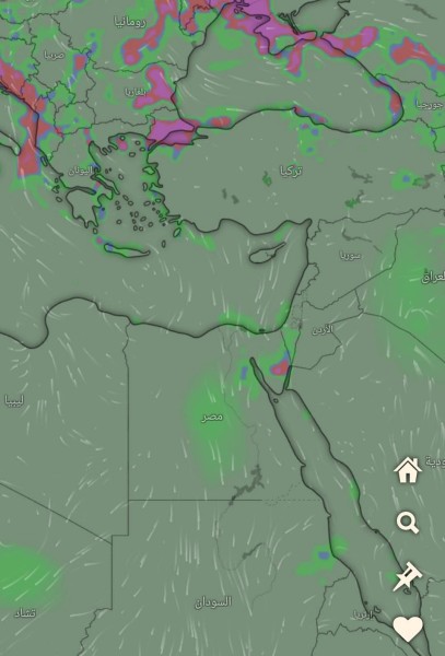 حالة الطقس لخمسة أيام من غداً الثلاثاء إلى السبت المقبل