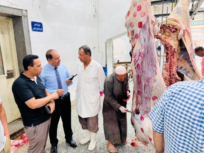 وكيل وزارة الطب البيطري بالدقهلية يتابع انتظام العمل داخل المجازر الحكومية